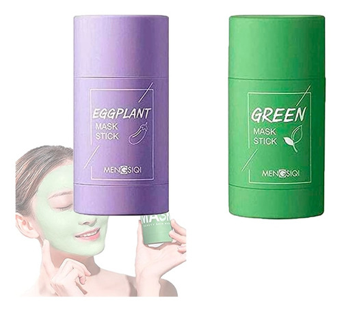 Berenjena Té Verde Máscara Limpiadora Stick Anti-acné 1 Pz F