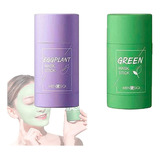 Berenjena Té Verde Máscara Limpiadora Stick Anti-acné 1 Pz F