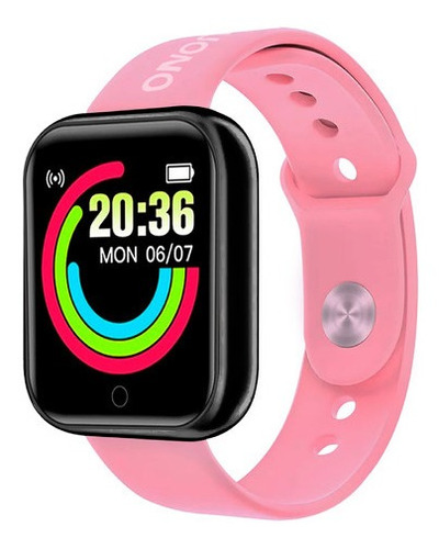 Smartwatch Deportivo Reloj Bluetooth Ios Android Negro Rosa
