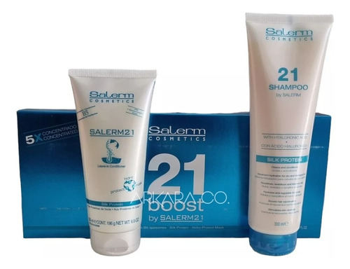 Salerm 21 Ampolletas Boost + Shampoo 300ml + Salerm 21 200ml