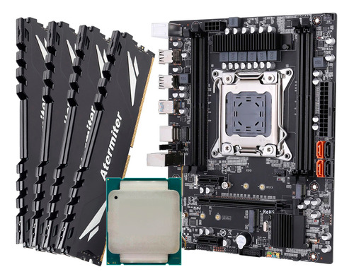 Kit Placa Mãe X99 Lga 2011-3 Xeon E5 2620 V3 64gb Ddr4 Nfe