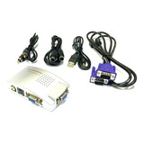 Conversor Adaptador Vga Para Rca E S-vídeo (pc Tv) Es-08