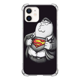 Capa Capinha Anti Shock Family Guy Peter Super Man Preta