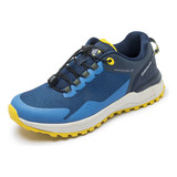 Sneaker Outdoor Capa De Ozono Para Hombre Estilo 603601 Azul