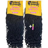 Cabelo Goddess Faux Locs Black Beauty 65cm +agulha 2 Pacotes