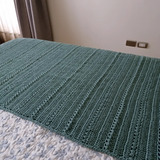 Piecera Tejida A Crochet Para Cama De 2 Plazas