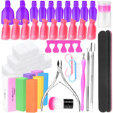 Kit Removedores De Esmaltes 1045pz Gelish Herramient Clips