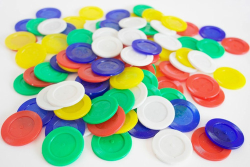 Fichas De Bingo Colores Surtidos 5pq Didactico Juego De Mesa