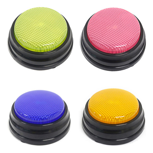 Voice Box Buzzers, Naranja, Azul, Verde Y Botón Rosa, Grabab