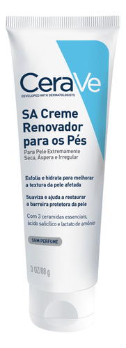 Cerave Sa Renovador - Creme Para Os Pés 88g