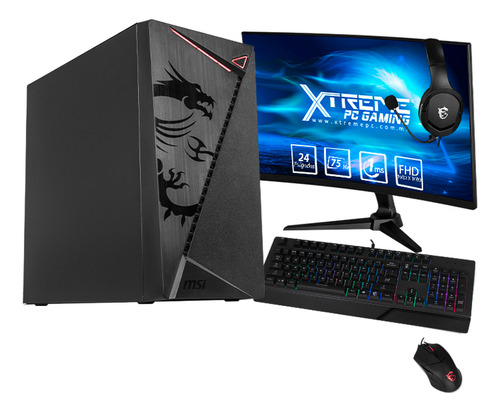 Xtreme Pc Msi Amd Renoir Ryzen 7 16gb Ssd Monitor Curvo Wifi