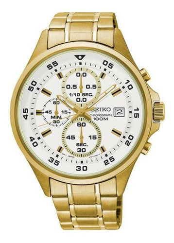 Reloj Seiko Hombre Sks632p1 Dorado Cronógrafo Casiocentro