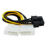 Cable Adaptador 2 Molex A 8 Pines Alimentar Tarjeta Grafica