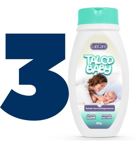 Kit C/3 Talcos Suave Perfume Baby Labcare 200g