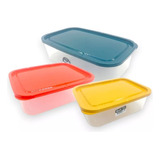 Hermético Plastico Rectangular Mediano 3lt