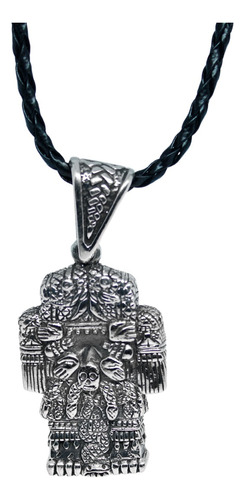 Dije Coatlicue Madre Dioses Aztecas Plata 925 Cordón Piel