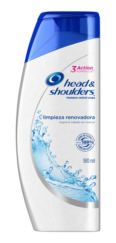 5 Pzs Head & Shoulders Shampoo Limpieza Renovadora 180ml