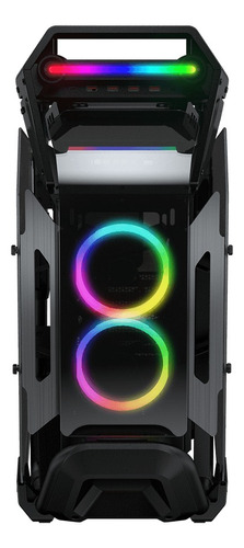 Gabinete Cougar Cratus Ventana Argb, Midi-tower 3 Fan Negro