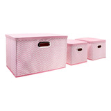 3 Pack Cajas Organizadoras Closet Recamara Oficina Con Tapa