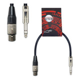 Cable Canon Xlr Hembra A Plug Trs Balanceado 25 Cm Mscables