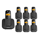 Kit Telefone Sem Fio Ts 3110 + 6 Ramais Ts 3111 Intelbras