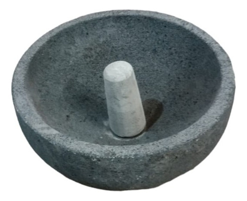 Molcajete  Tazon Aguachile Piedra Volcánica. 15 Pulgadas