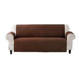 Cubre Sofa /sillon 2 Cuerpos Color Marrón
