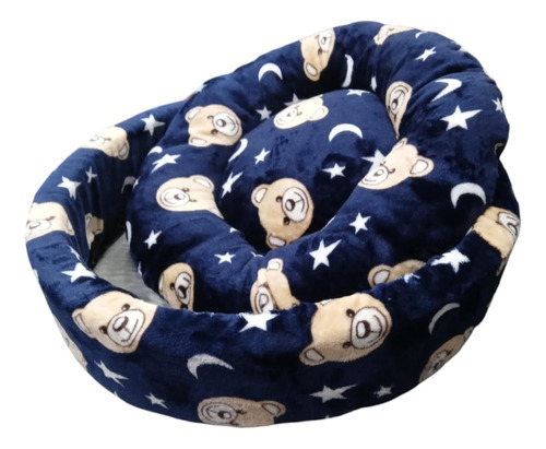 Cama Cucha Moisés Perro Gato Tela Peluche C/ Almohada N3