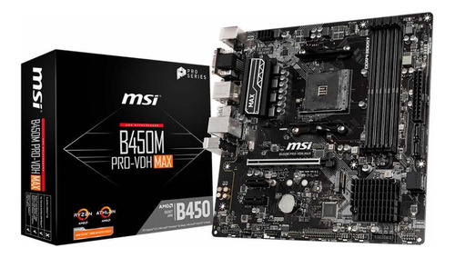 Placa Mãe Msi B450m Pro-vdh Max Ddr4