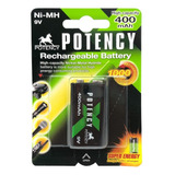 Bateria Recarregável 9v 400mah Ni-mh