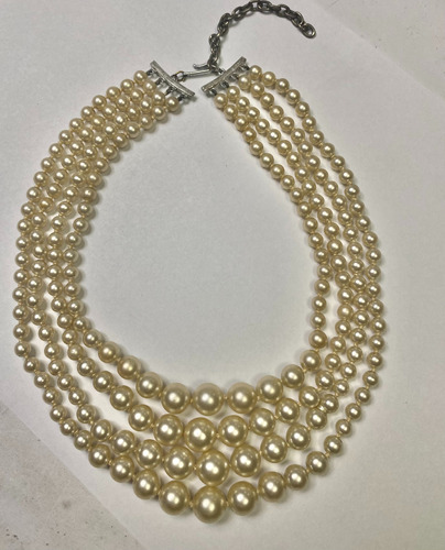 Collar Perlas- Con Enganche-22 Cm