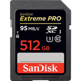 Cartão De Memória Sandisk Sdsdxp-512g-a46  Extreme Pro 512gb