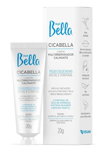 Cicabella Creme Multirreparador Calmante Depil Bella - 20g