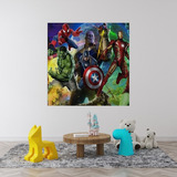 Papel Adesivo Quarto Menino Avengers Vingadores 2,00 X 1,00 Cor Adesivo Para Quarto Menino Vingadores