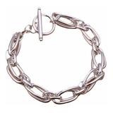 Pulsera O Brazalete Grueso Excelente Calidad - Baño Plata