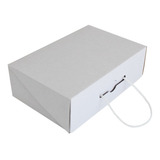 10 Mailbox Con Agujeta 30x20x9.5 Cm. Caja De Envíos Blanco