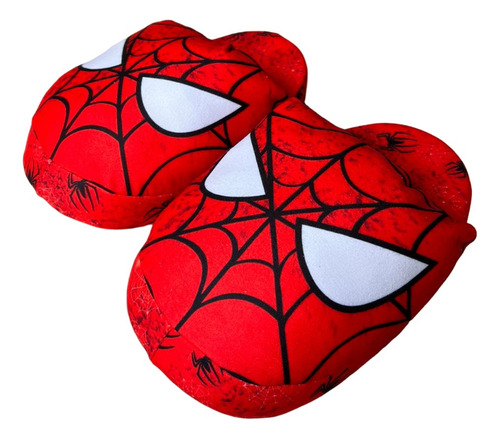 Pantuflas Animadas De Peluche Spiderman Unisex Pantuflones