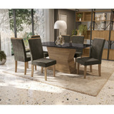 Conjunto De Mesa Com 6 Cadeiras Kappesberg Tilia