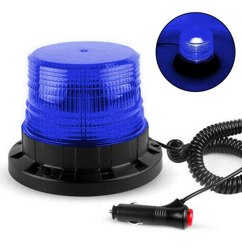 Baliza Intermitente Led 12v 24v Flash Rojo Ambar Azul A-vip