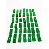 42 Mini Jumper Verde Com Aba Longa Para Placa Mãe Arduino. 