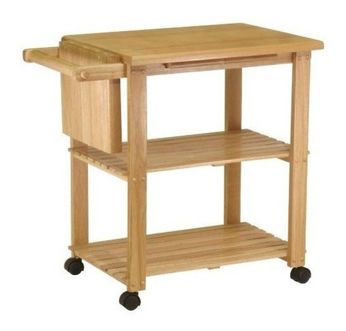 Winsome Wood Utility Cart Natural