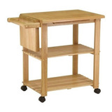 Winsome Wood Utility Cart Natural