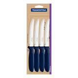 Cuchillo De Asado 5 Pulgadas Set X12 Pz. Tramontina Ipanema Color Azul