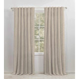 Cortinas Ambiente Motita Cruda Presillas Escondidas Excelent