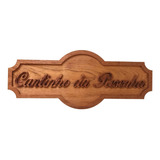 Placa Para Área Gourmet Em Madeira Maciça Personalizada