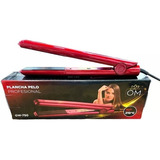 Plancha De Pelo Alisador De Cabello Profesional Om Fina Color Rojo