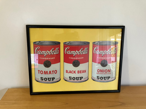 Lamina Andy Warhol (merch Original) Enmarcada