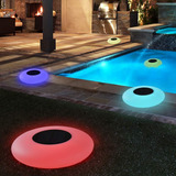 Luz Solar Flotante Blibly Para Piscina Con Mul...