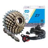 Combo Pacha Shimano Rosca + Tensor + Cadenilla Kmc 7 Vel