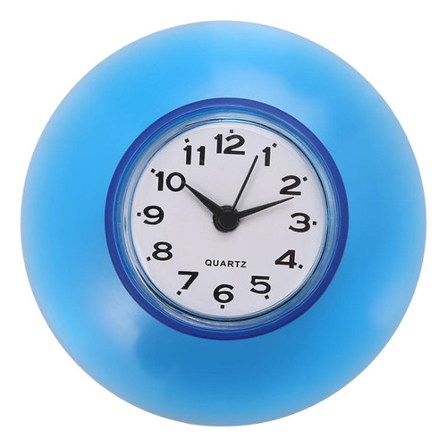Mini Reloj De Impermeable Con Ventosa Para Cocina De Azul